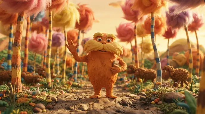 Cute lorax rizz lines