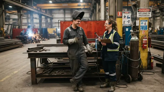 Heavy Duty Safety Hazard Teasing and Flirting